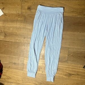Blue pants that are good for the winter to sleep in